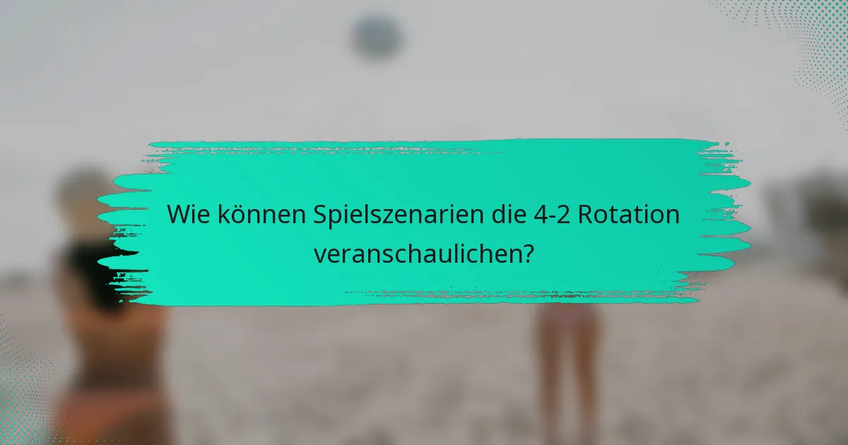 Wie können Spielszenarien die 4-2 Rotation veranschaulichen?